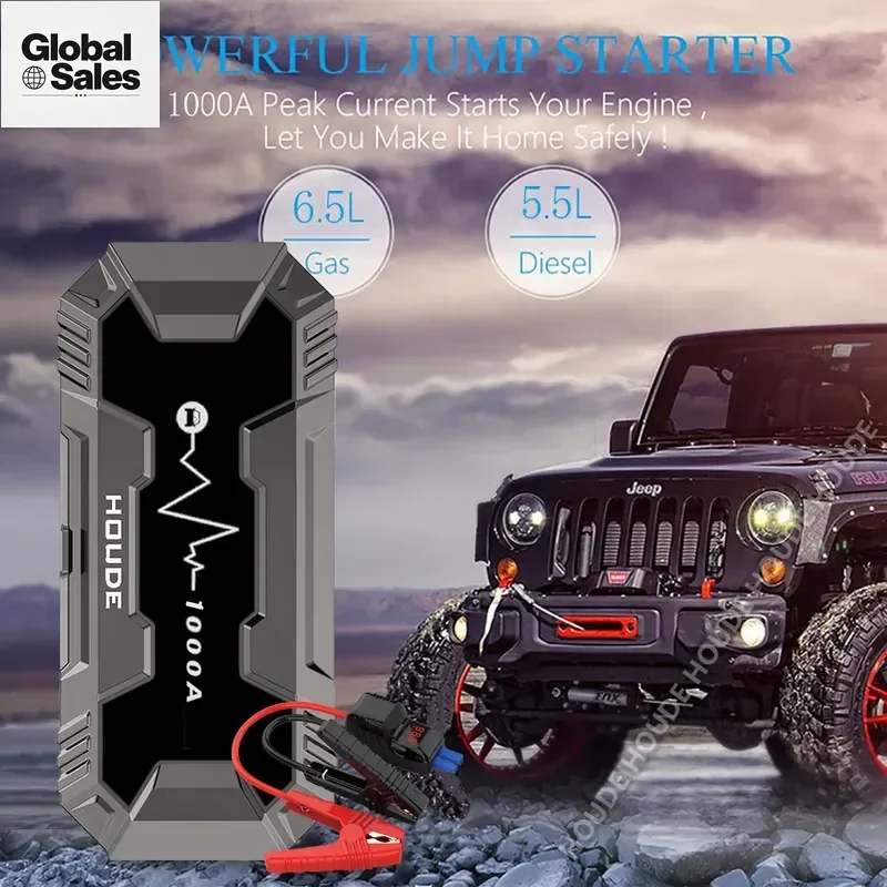 12V Multi-Function Car Emergency Start Power Supply 1000A 2000A 3000A Vehicle Power Supply