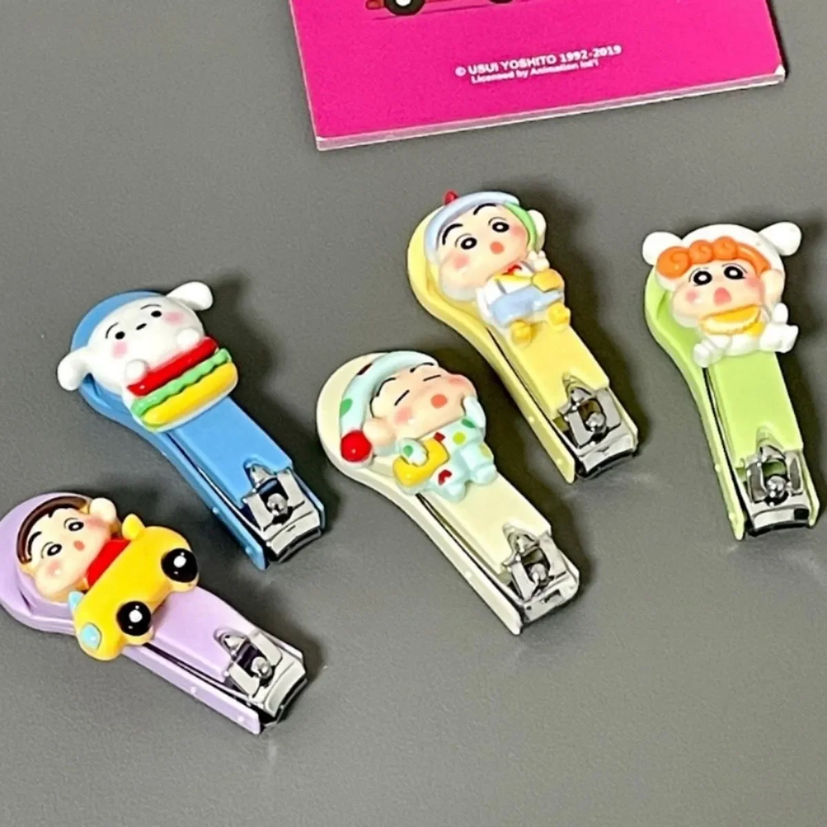 Crayon Shin-chan Nail Clipper Cute Cartoon New Style Stainless Steel Creative Portable Manicure Clipper Kawaii Girly Heart Gifts