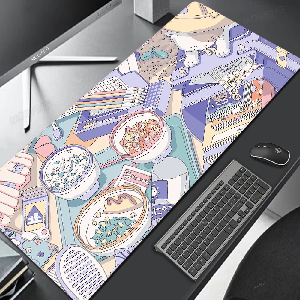 

Japan Noodles Mousepad Anime Mouse Mats Pad on The Table Gamer Office Gamer Accessories Keyboard Pad Art Desk Mat Mouse Carpet