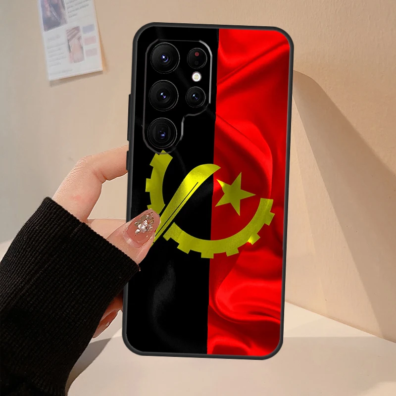 Angola flag Phone Case For Samsung Galaxy S20 FE S21 S22 S23 Ultra S8 S9 S10 Note 20 10 Plus Fundas
