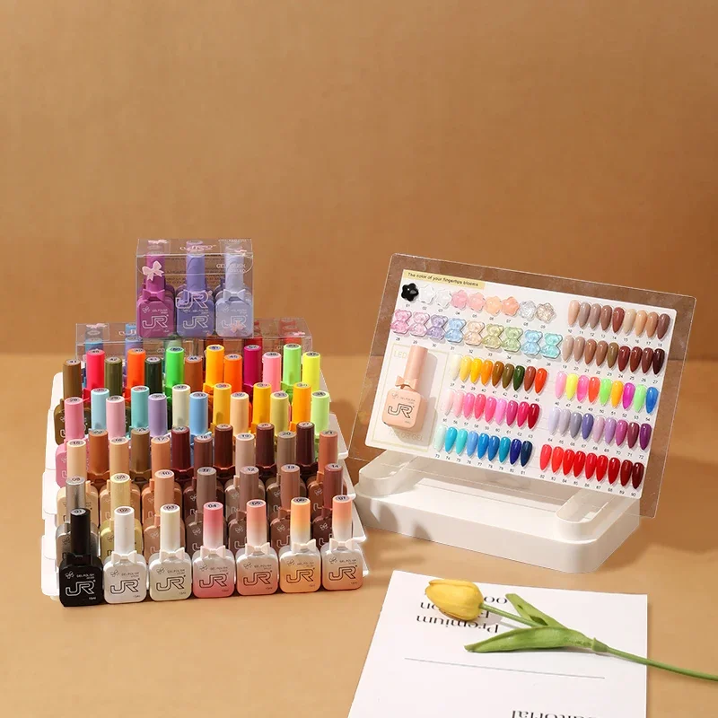 

1Set 0.5Oz Gel Nail Polish Set colorful Bottle Soak Off Gel Polish Kit Nail Art Manicure Salon DIY at Home for Women