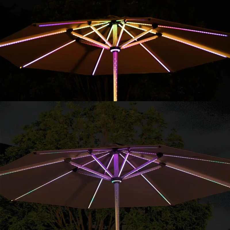 Roman Umbrella, Outdoor Umbrella,Sunshade, Rainproof, UV Protection,Thickened Material, Aluminum Alloy Columns, Rotatable