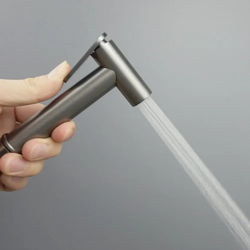 벽걸이 형 화장실 샤워 비데 수도꼭지, 크롬/블랙/브러시드 골드/그레이, 욕실, 화장실 고정구, 황동 콜드 탭, 옷장, Shattaff 