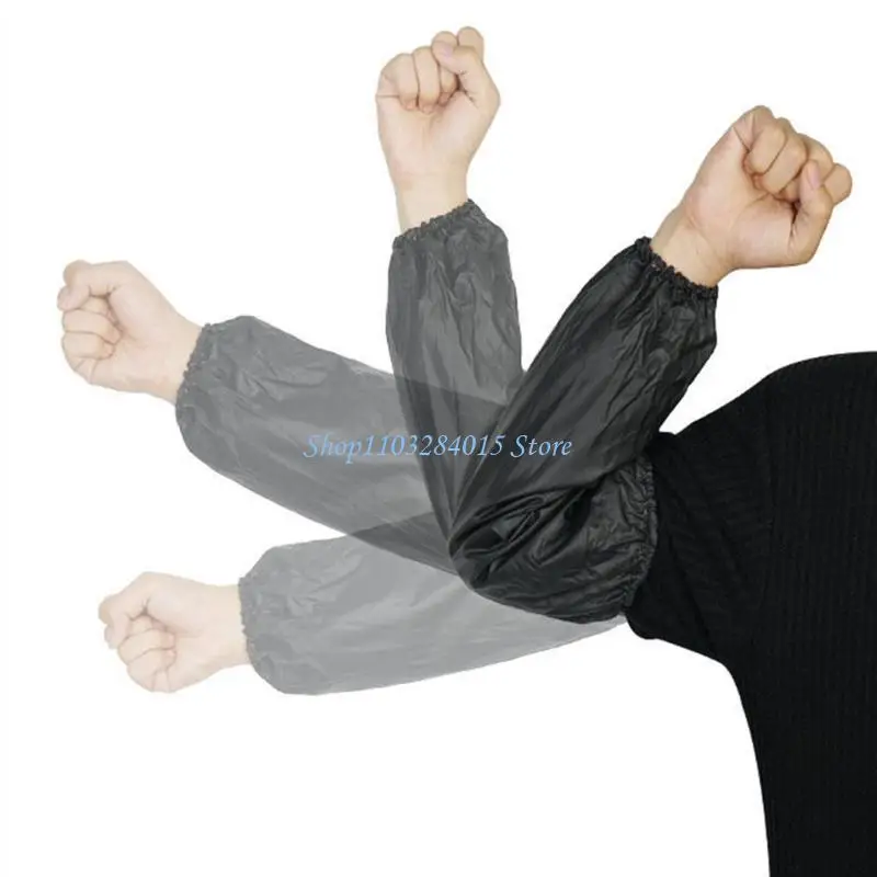 

R6FF Thickened Oversized Arm Protectors Oil Proof PVC Material Full Length