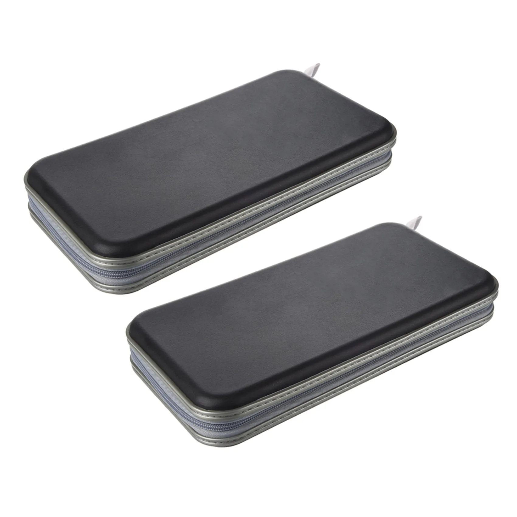 B04B-2X 80 Disc Album CD DVD Carry Cover Case Wallet Storage Holder Bag Hard Box - Black