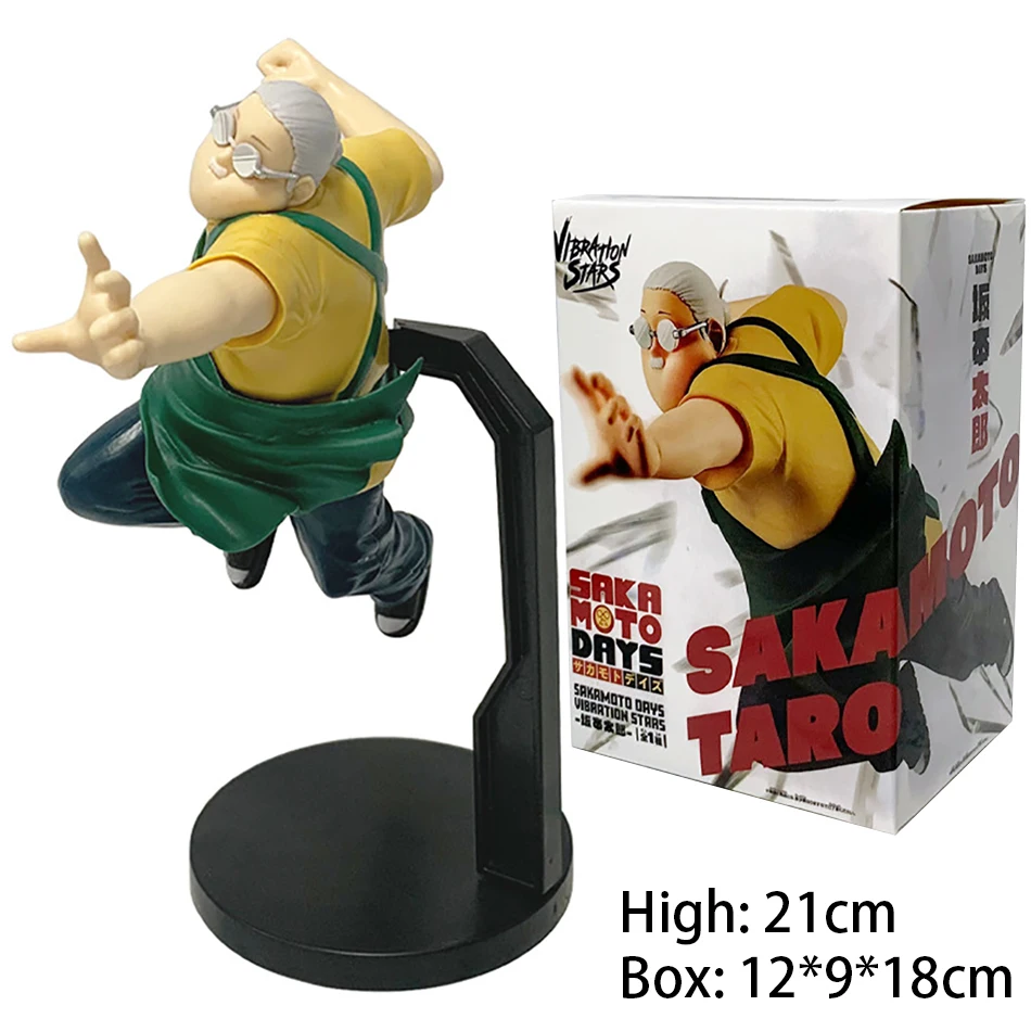 21cm 애니메이션 사카모토 데이즈 피규어 장난감 타로 사카모토 신 아사쿠라 액션 피규어 인형 PVC 모델 컬렉션 장식품 장난감 선물 핫