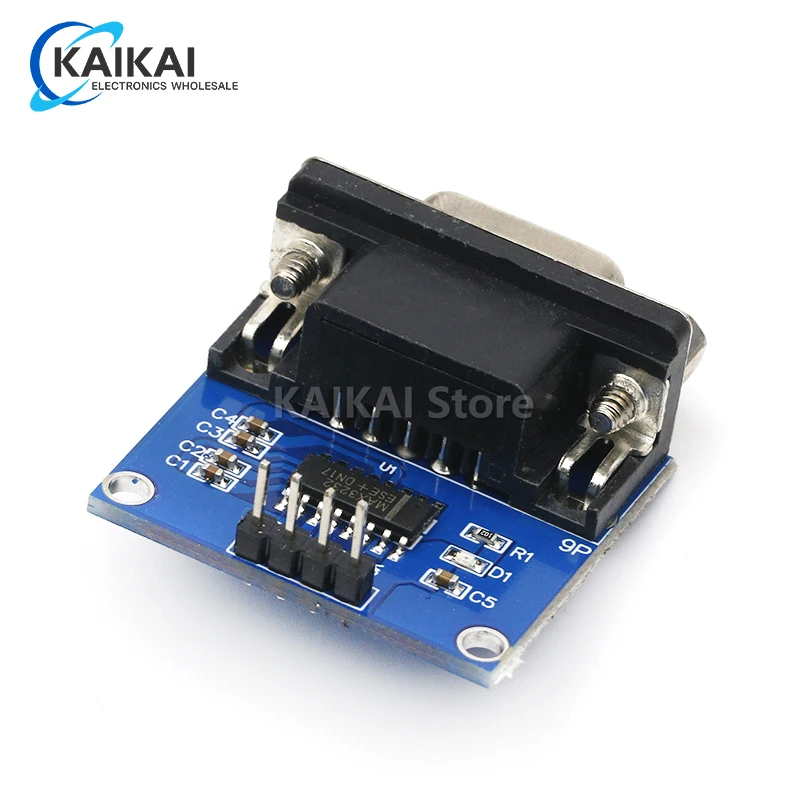 MAX3232 RS232 to TTL Serial Port Converter Module DB9 Connector MAX232 For Arduino