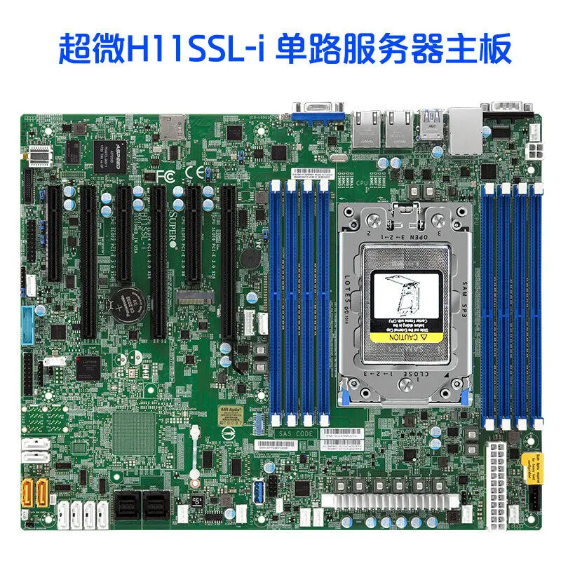 Imagem -03 - Supermicro-placa-mãe H11ssl-i com Amd Epyc 7401p Cpu 24 Núcleos 2ghz até 3.0ghz