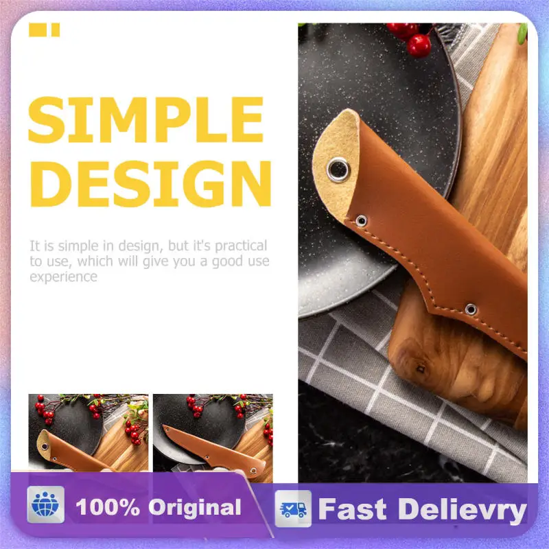 

5pcs Wear-Resistant Covers Portable Sleeves For Household Camping Daily Use Pu Material Lightweight Cutter Protector