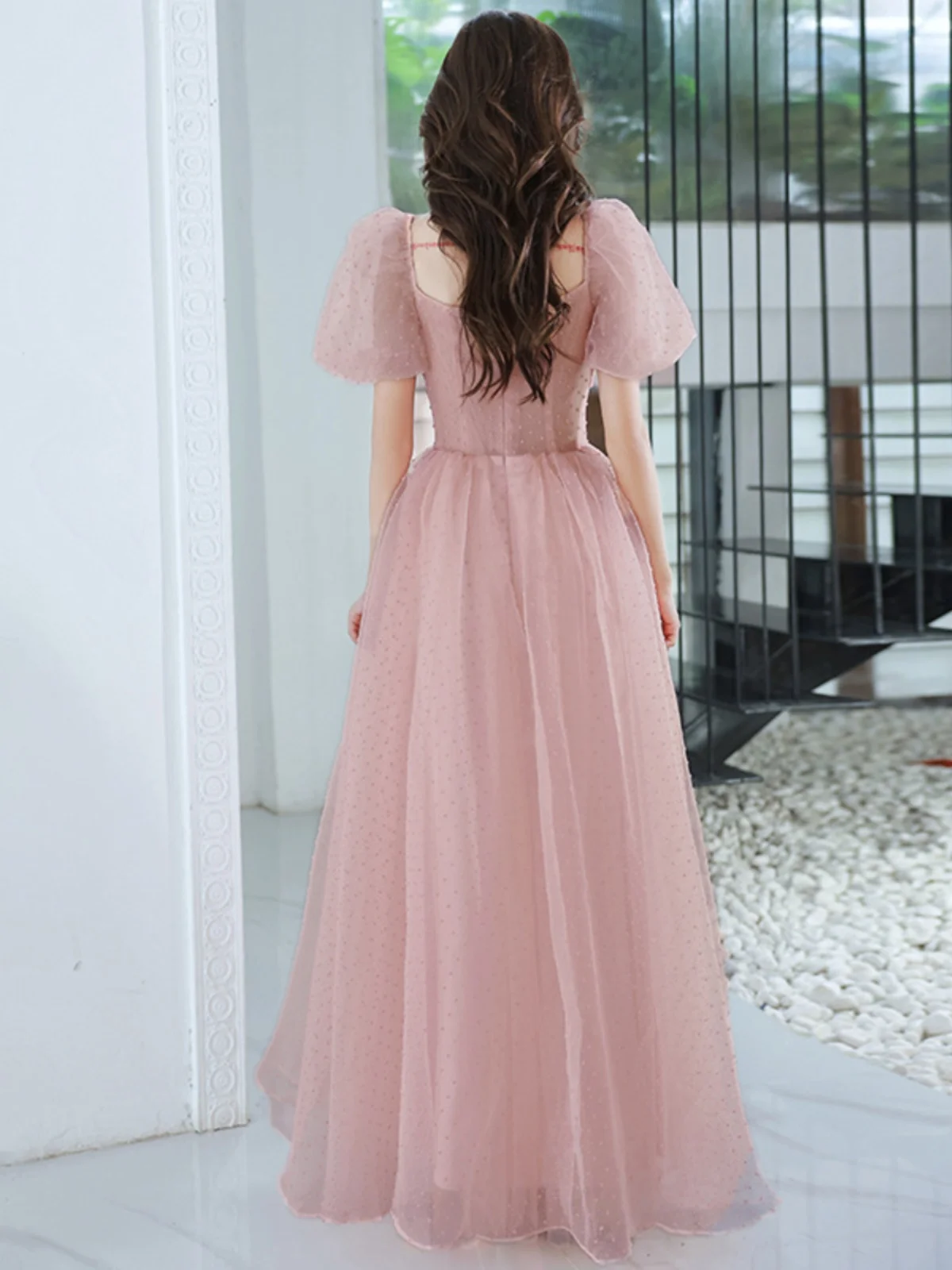 

Ele Long Orange Pink Evening Gown Women's Spring New Sle Luxury Simple Design Floor Length Dr for Par And Performance