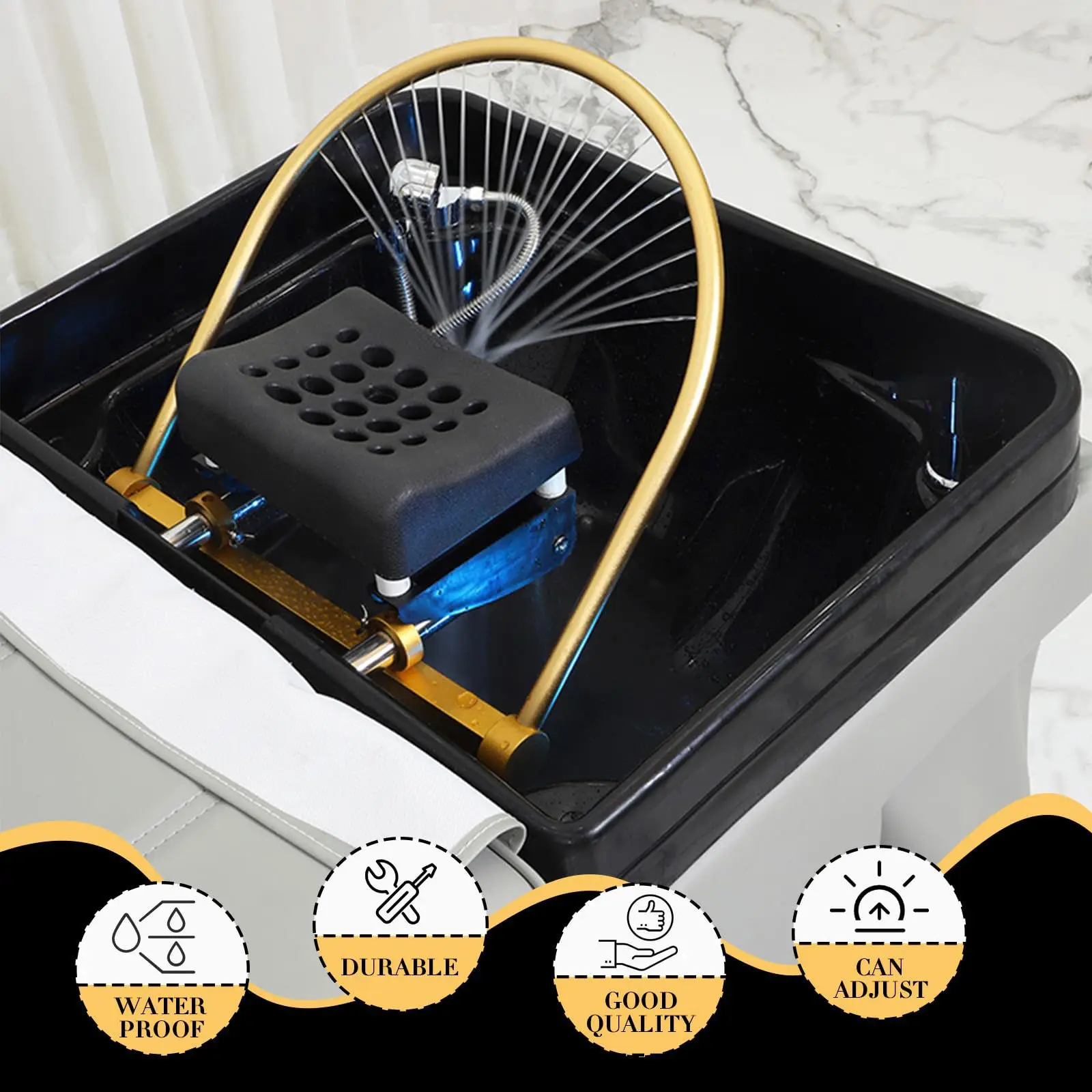 Water circulation head therapy accessories Thai shampoo bed special hair salon barber shop accessories pillow set