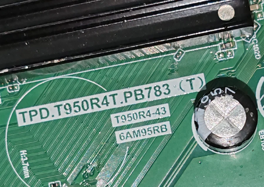 TPD.T950R4T.PB783(T)   T950R4-43   6AM95RB  WIFI network TV motherboard, tested well, physical photo