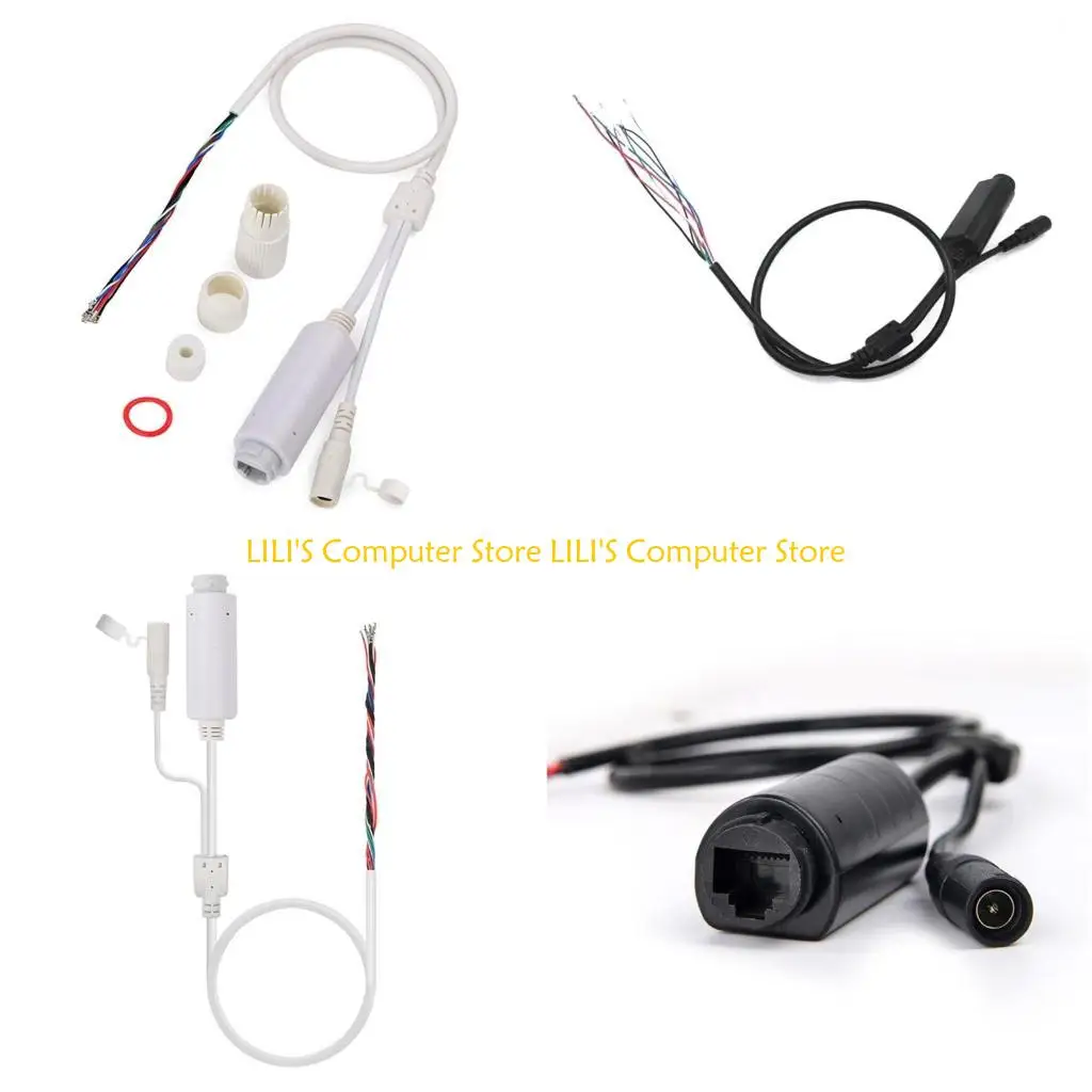 

A52B Водонепроницаемый 48 В до 12 В POE-разветвитель Кабель-адаптер Модуль питания IP-камера