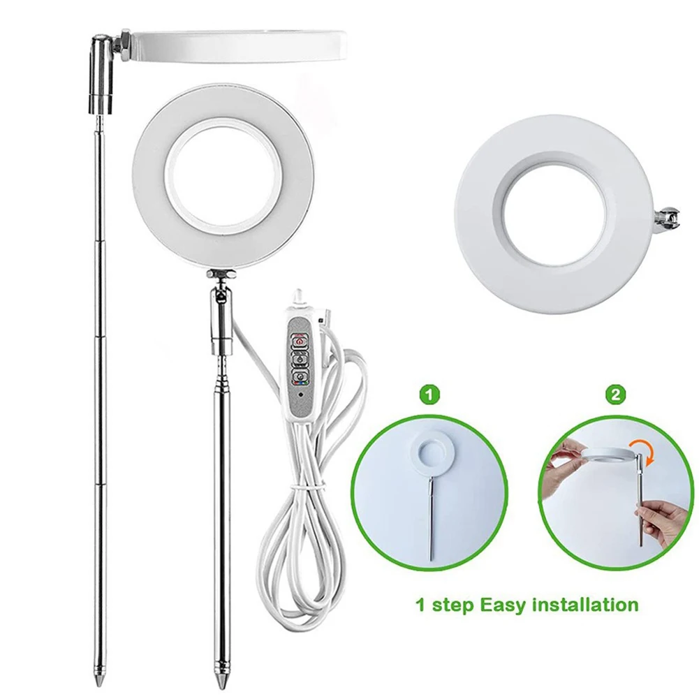 LED Grow Light Spectrum เต็มพืช IP44 กันน้ํา Retractable Plant Growth โคมไฟสําหรับต้นกล้าและดอกไม้ Succulents