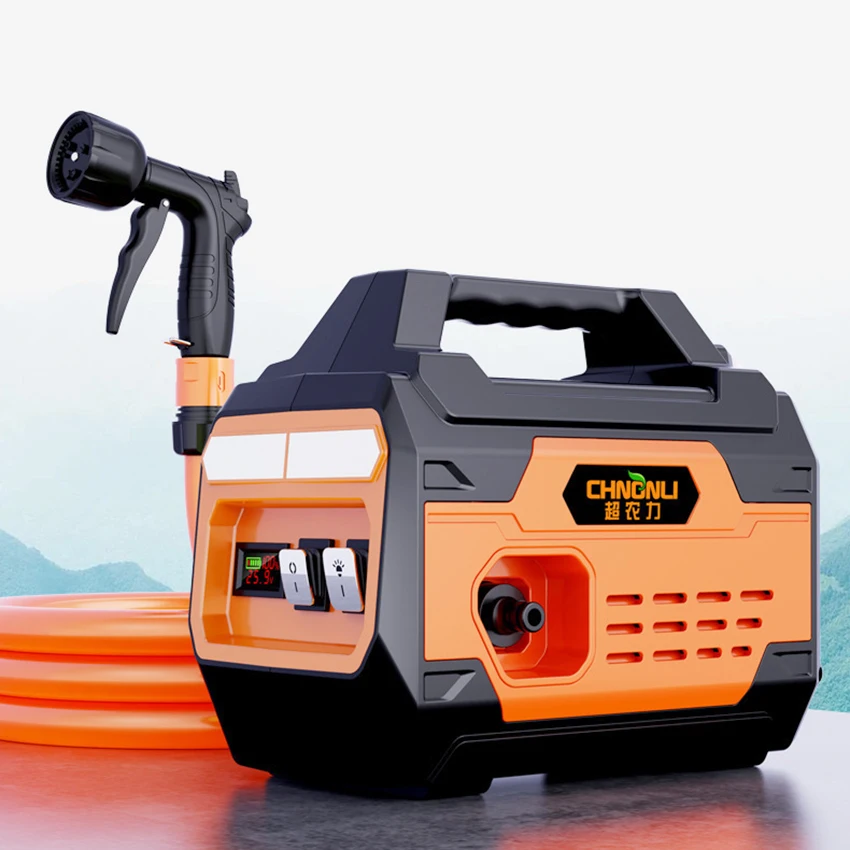 24V Portable Charging Lithium Battery Sprayer Water Pump Watering Machine Pesticide Irrigation Car Wash Vegetables Fourcore Pump
