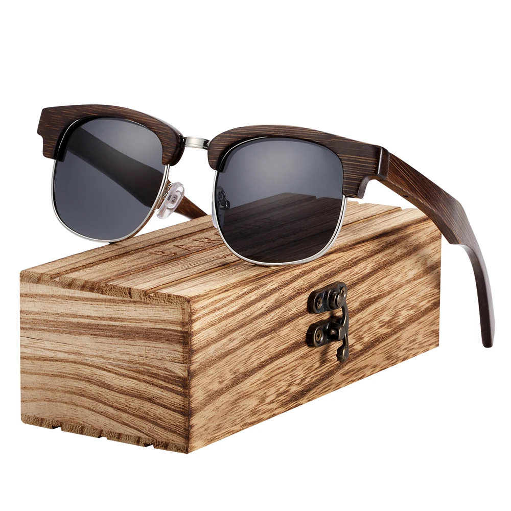 

Wood Sunglasses Bamboo Wood Sun glasses Oculos UV400 Eyewear 5012