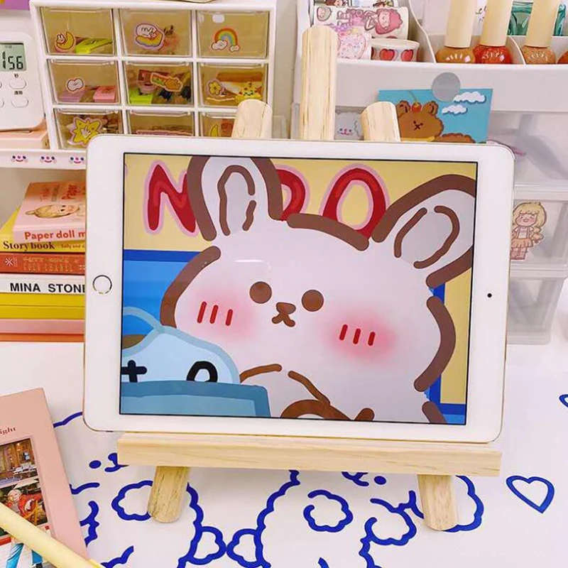 Wooden Drawing Easel Tablet Phone Stand Frame Painting Art Tripod Display Shelf