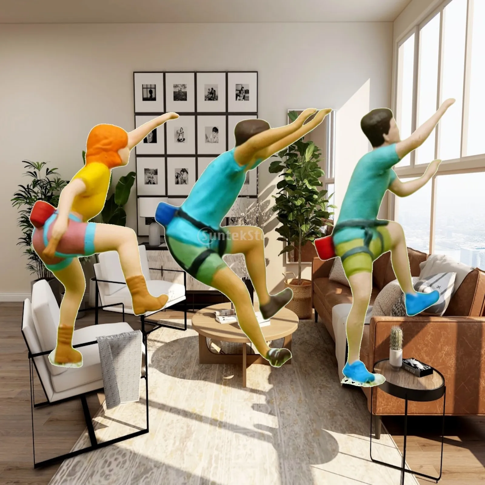 Resin Miniature Figures 1 87 Scale Painted People for Scenery Construction Toys Micro Landscape Decor Accessories