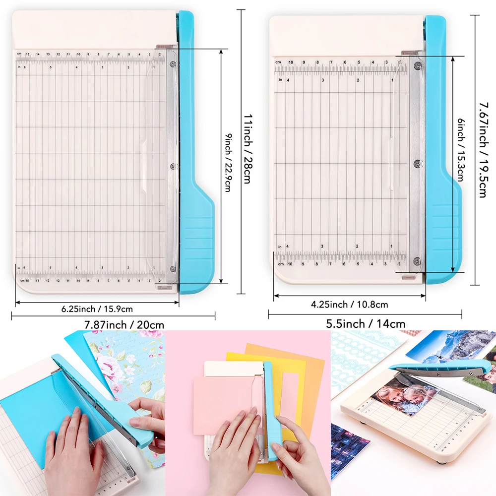 

1Pc Guillotine Trimmer 9"/6" Cut Length Guillotine Cutter with Non-Slip Feet for Leather/thin Vinyl/tissue Paper Cutting Tool