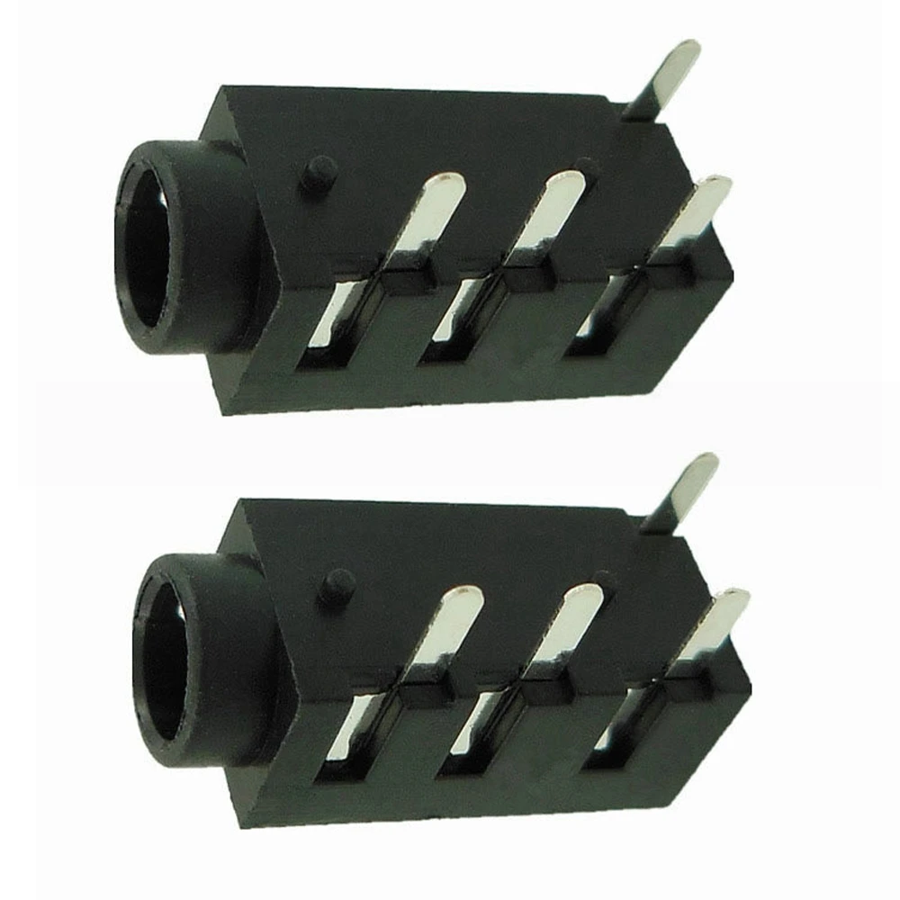 100Pcs 3.5mm Female Audio Connector 4 Pin DIP Headphone Jack Socket