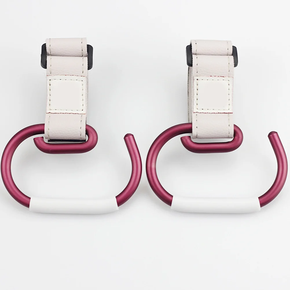 

Stroller Clips Heavy Duty Easy Install Rotate Carry Bags Diaper Stroller Accessories Best Gift New Parents White