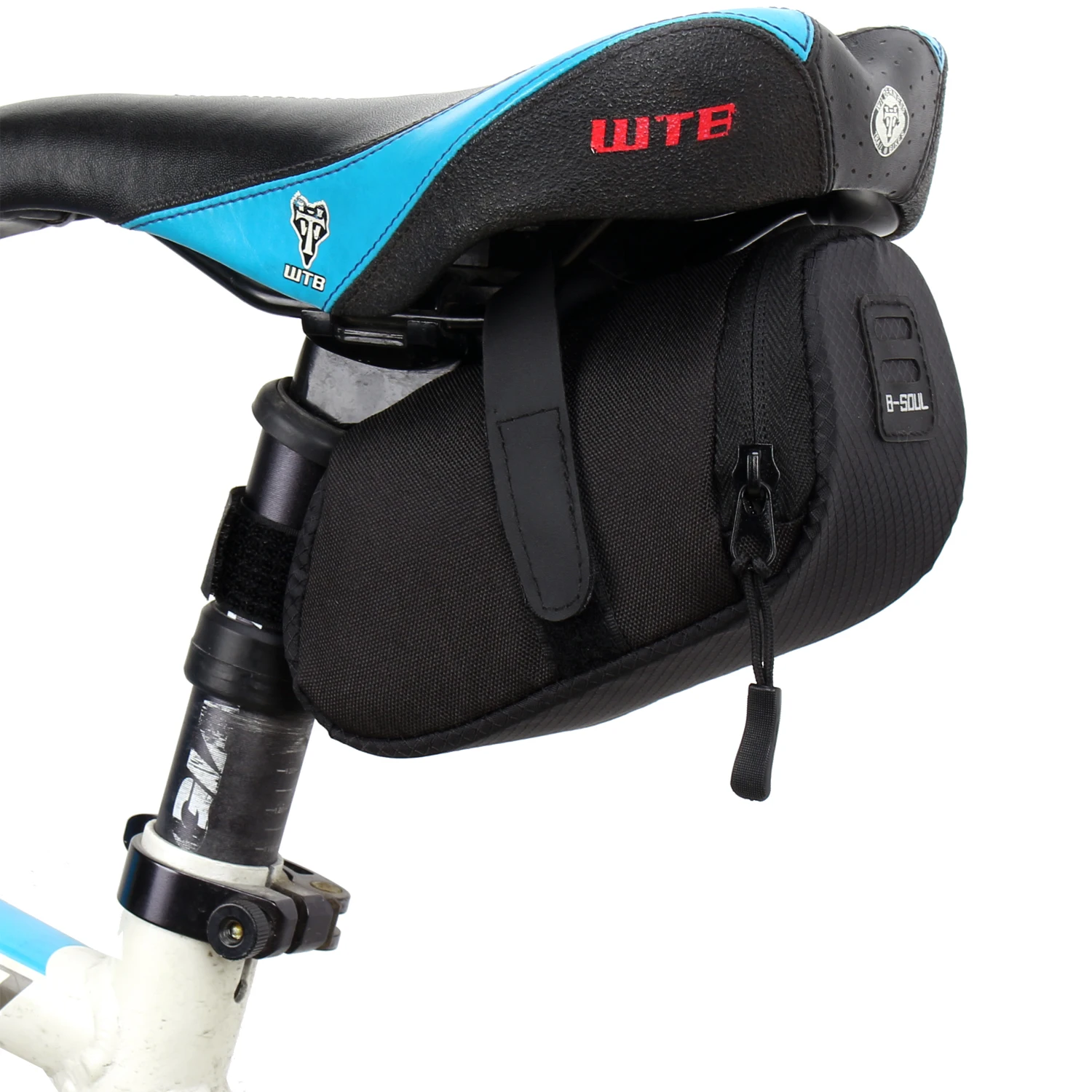 B-SOUL Bicycle Tail Bag Mini Portable Road Bike Break Rear Seat Riding Cushion Saddle Bag Accessories