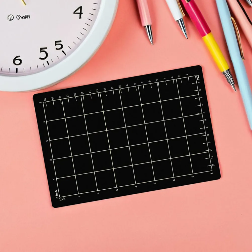 

4pcs Cutting Mat Black Grid Iron Rubber Base For Crafting Sewing Diy Cutting Mat For Sewing Magnetic Tool Pad Heavy Duty