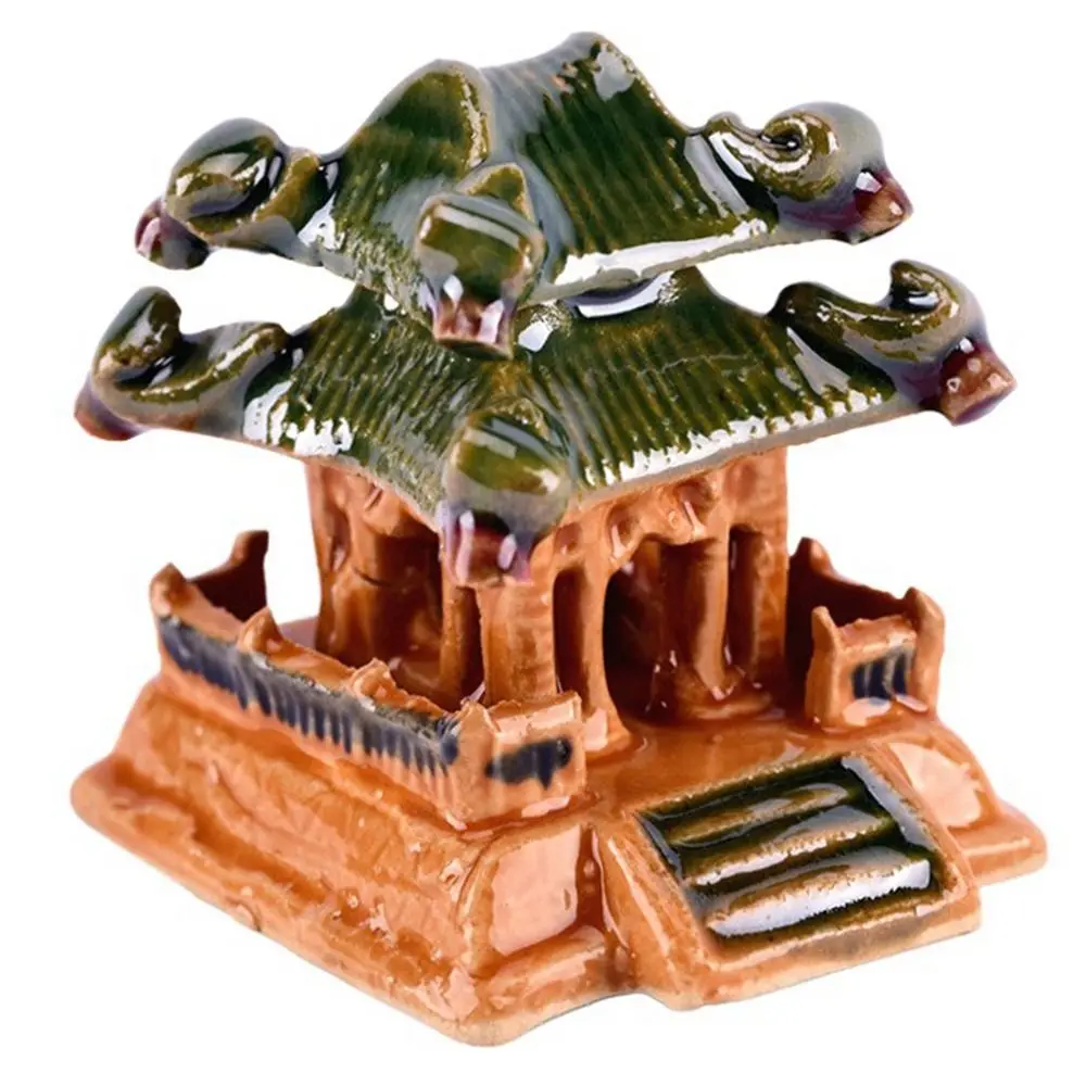 Accessories Succulent Landscape Easy Use Natural Rockery Bonsai Model Gazebo Small Ornament Ceramic Craft Miniatures Figurines