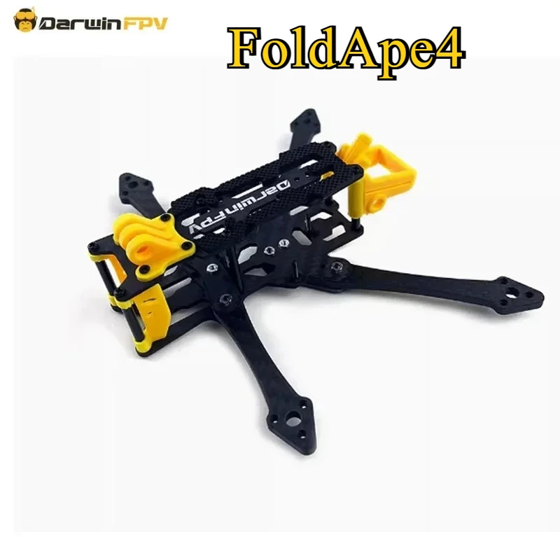 

DarwinFPV FoldApe4 Frame Analog/O3 Version Frame 4 Inch Carbon Fiber Framefor Super Long Range FPV RC Freestyle Drone