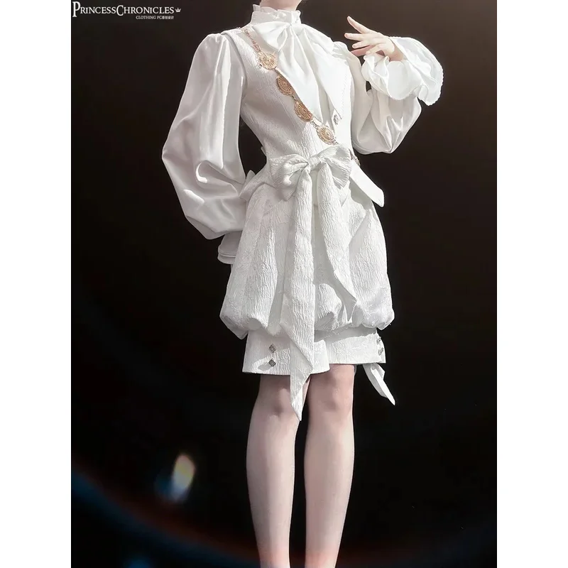 

Жилет Ouji Lolita Прохладный белый жилет от Princess Chronicles ~ Кролик в лунном свете 2025x;8's,6;