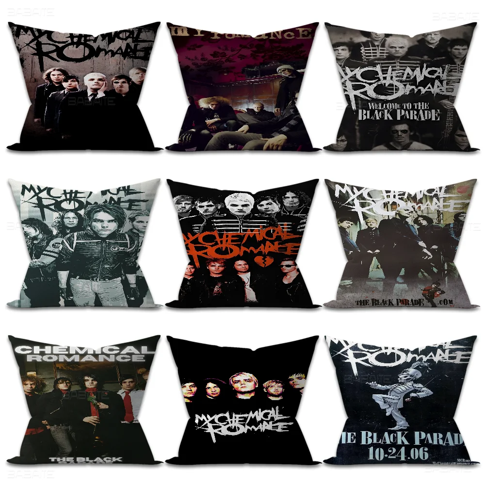 My C-Chemical R-Romance Band 45*45cm Cushion Cover Pillow Cover Decor Pillowcase Home Pillowcase For Couch Pillow