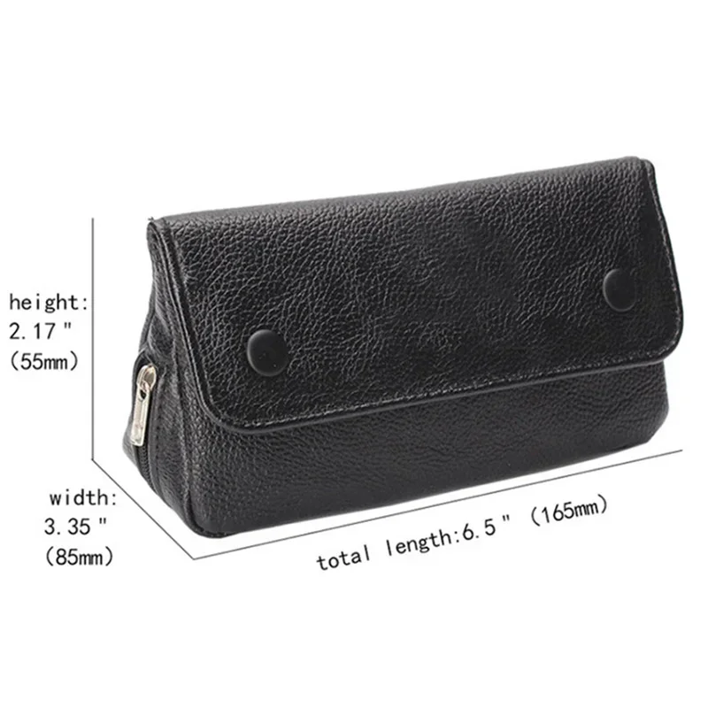 Portable Tobacco Pouch Case PU Leather Pipe Cigarette Holder Tobacco Storage bag Smoking Paper Holder Case Wallet Bag