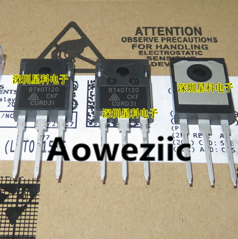 

Aoweziic 2022+ 100% New Original BT40T120 BT40T120CKF TO-247 IGBT Pipe Welder Usually 40A 1200V