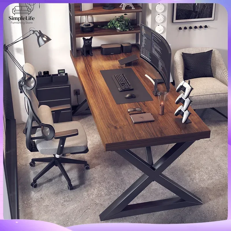 Adjustable Height Computer Desk for Home Office Study Gaming Ergonomic Desktop Table with Cable Management Writing Desk for