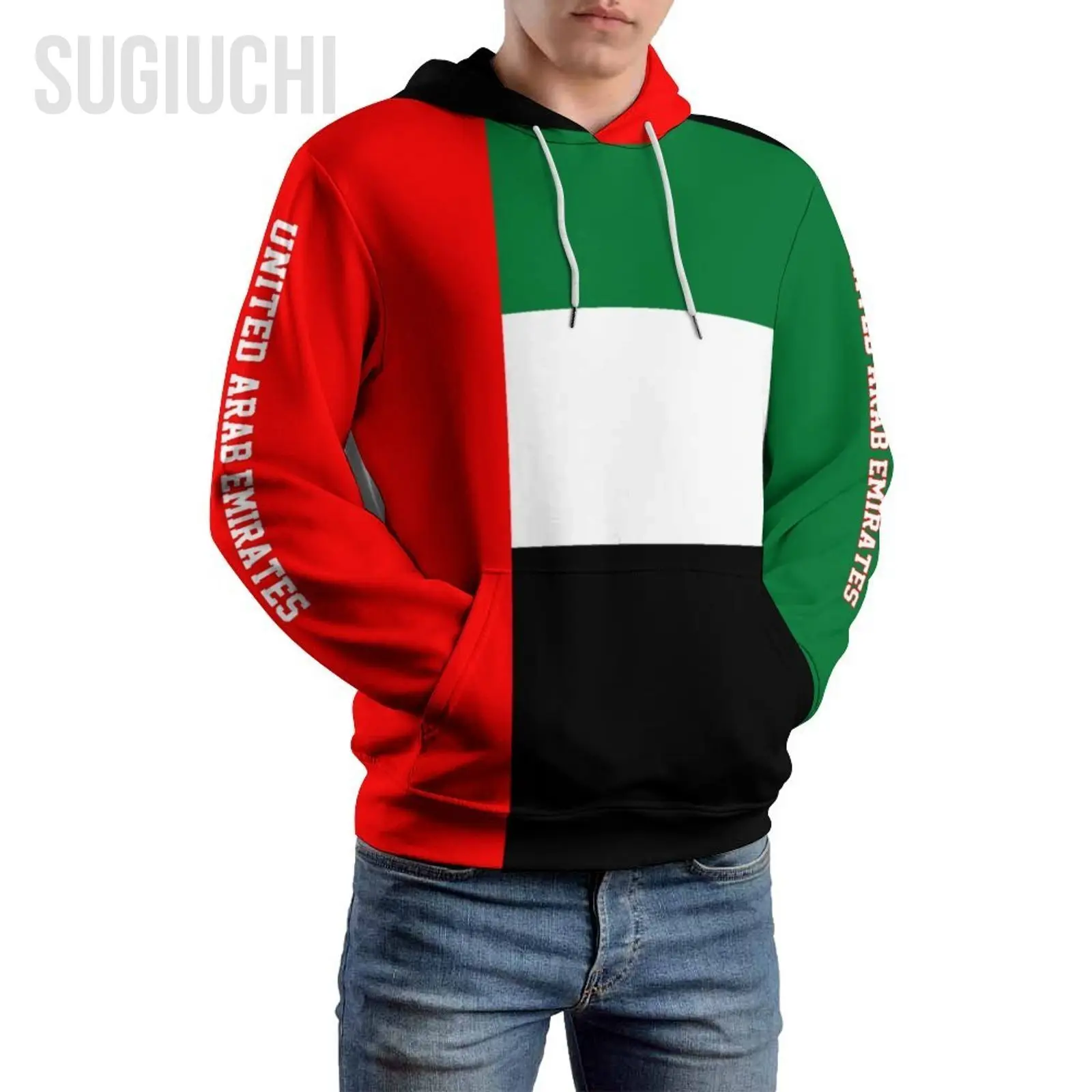 Unisex 3D Hoodie United Arab Emirates Flag Men Women Polyester Harajuku Sweatshirt Pullover Hoodies Casual Cool