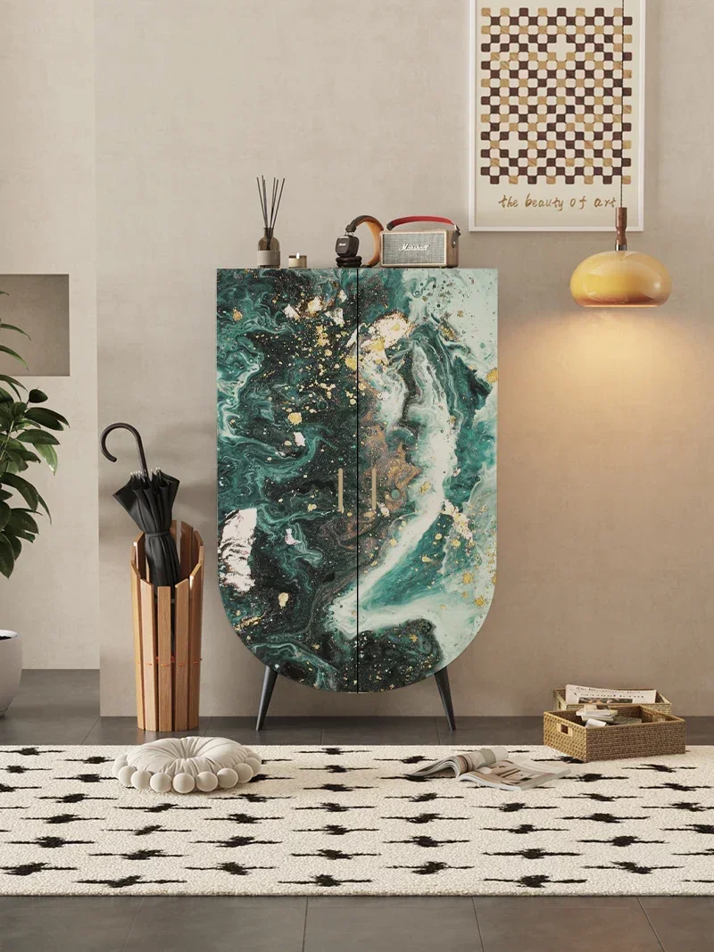 

French Chinese style bedroom side cabinet storage storage complete clothes hanging cabinet