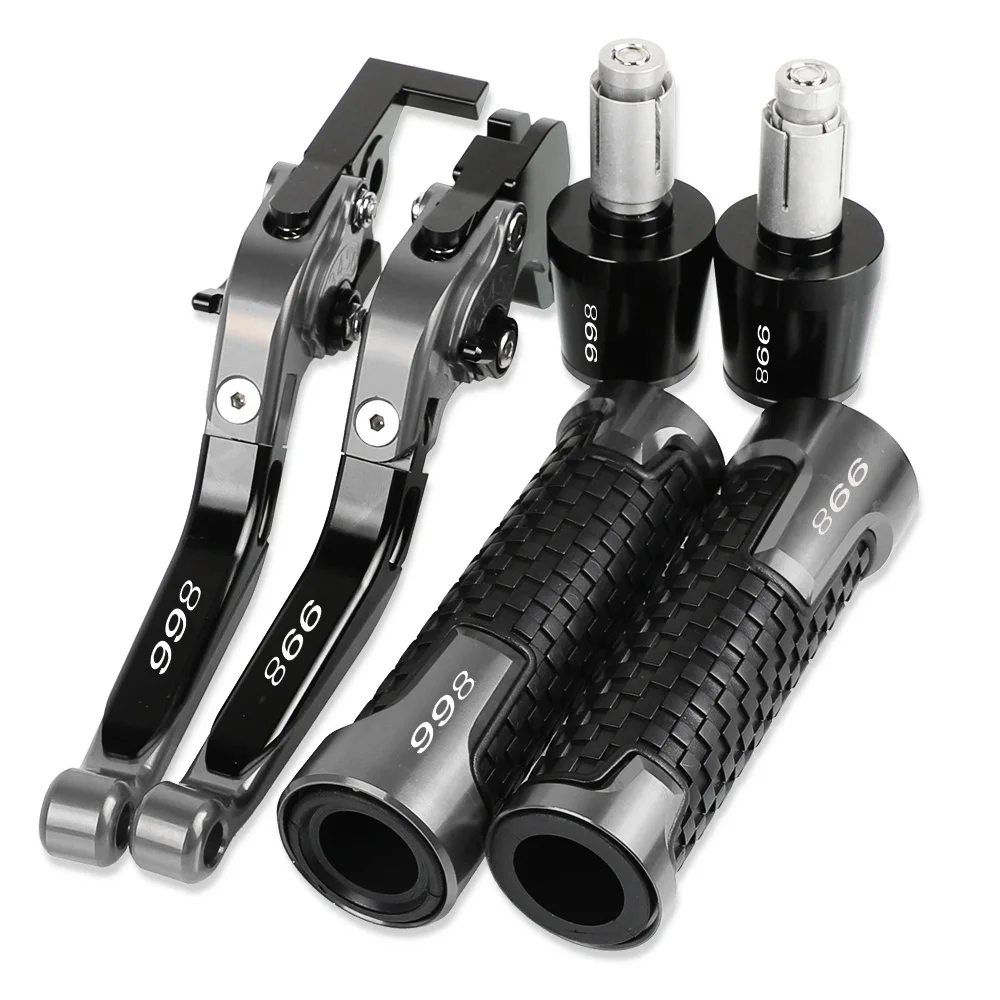 

Motorcycle Aluminum Brake Clutch Levers Hand Grips Ends Parts For Ducati 998 S R 998S 998R 1999 2000 2001 2002 2003 Accessories