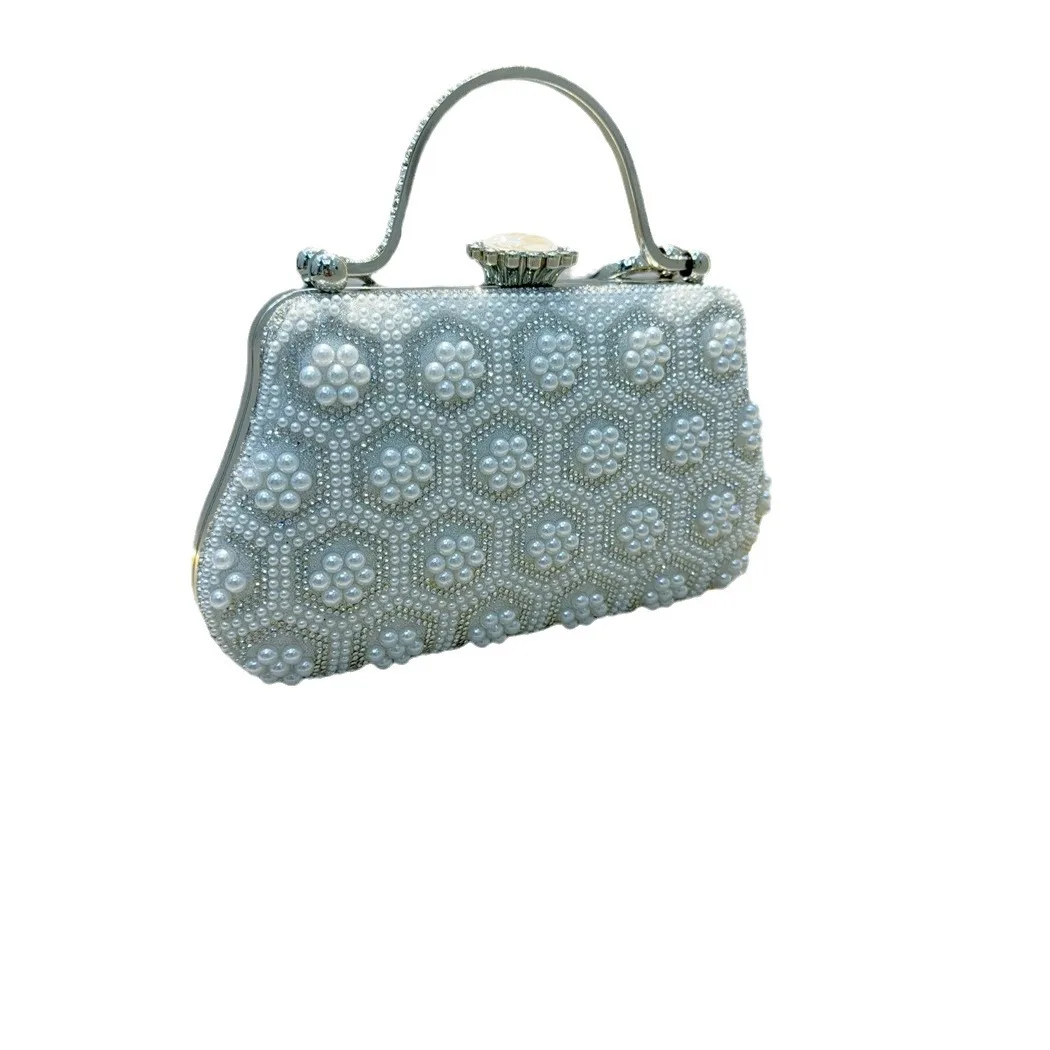 

Retro Pearl Small Handbag, A Versatile Messenger Bag For Weddings, Dinners, And Other Occasions Versatile Shoulder Messenger Bag