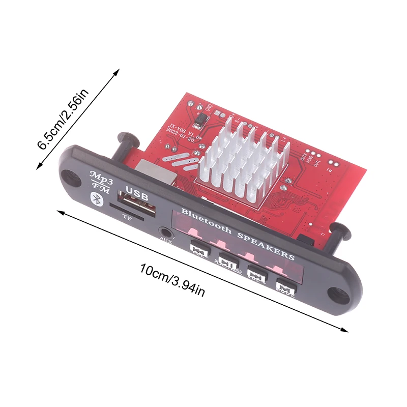 Amplificador Digital Doméstico, Placa Decodificadora MP3, Potência Áudio, Bluetooth, FM, Subwoofer de Música, Alto-falantes, Controle de Volume, DIY, 2x60W, 12V