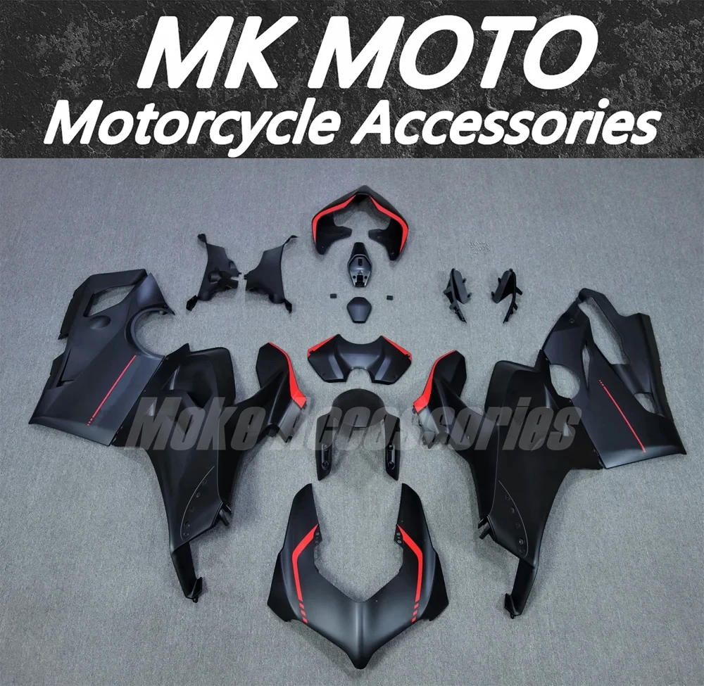 

Moke moto Fairings Kit Fit For Panigale v4s v4r 2020 2021 Bodywork Set 20 21 Abs High Quality Injection Matte Black Red New