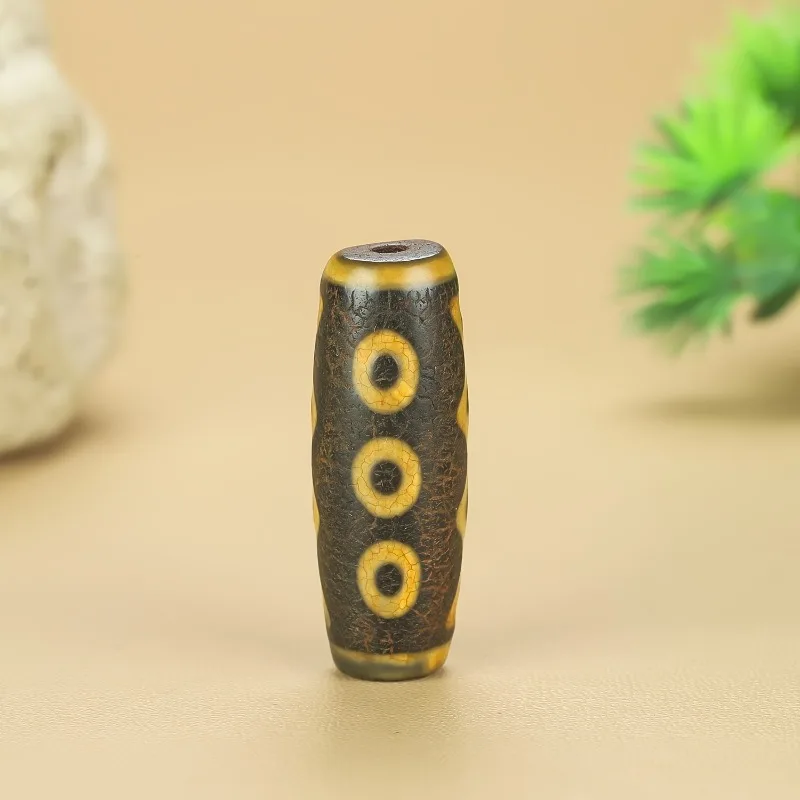 

Тибетские летние бусины дзи, аксессуары из старинного материала, бусины-бочонки, бусины Будды ручной работы, бусины дзи с пятью глазами