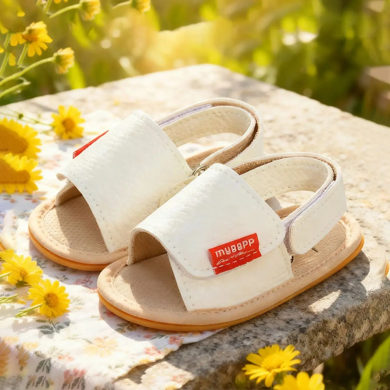 

Летние пляжные сандалии для младенцев и женщин, уличные противоскользящие дышащие резиновые прогулочные туфли на мягкой подошве для новорожденных