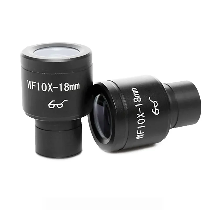 

Biological Microscope Eyepiece Magnification 10X /18 Wide Field High Eye Points Eyepieces with 23.2mm Mounting Size