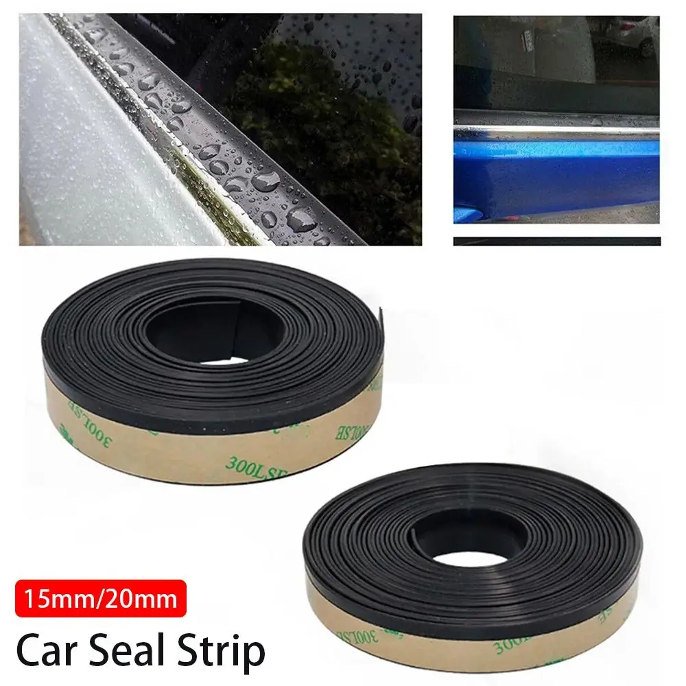 1Pcs Auto Front Rear Windshield Car Sealing Strip Interior Accessories Rubber Window Edge Weatherstrip 1M/4M 15MM/20MM