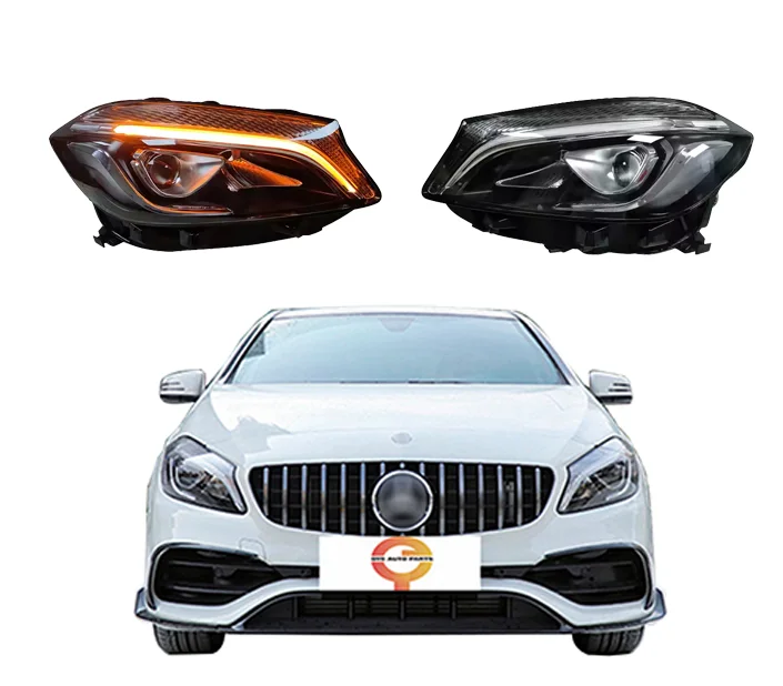

LED Automotive Accessories DRL High Quality Car Headlamps for W176 Mercedes Upgrade Headlight 2016-2018 A45