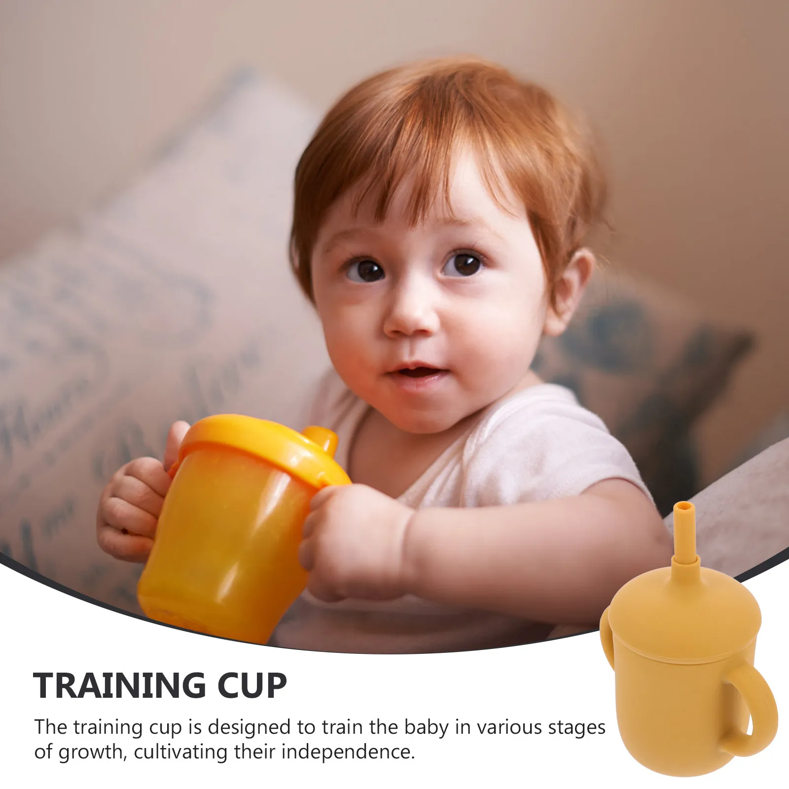 

1Pcs Premium Silicone Straw Cup for Babies Toddlers Independent Drinking Skill Development Bright Color Toddler Cup Baby Water