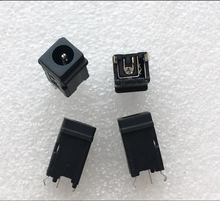 For imported DC power head socket, vertical, round hole, charging jack head, power interface