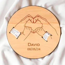 Personalized Baby Gift Newborn Baby Birth Hospital Bracelet  Holder