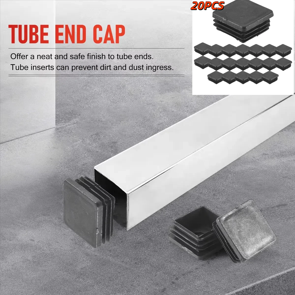 20 Pcs Plastic Squa…