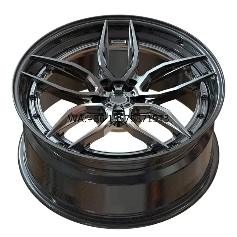 

Carbon Fiber Two-piece Forged Wheels with Deep Concave Shape High Quality Wheels 17-24inch for Aventador